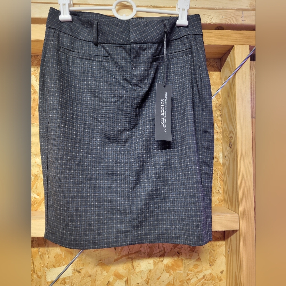 Liverpool NWT‎ Women's Plaid Shannon Pencil Skirt Size 6/28